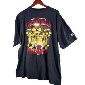 Vtg Chicago Bulls Starter Single Stitch The Dynasty Nba Champions Tshirt Shirt